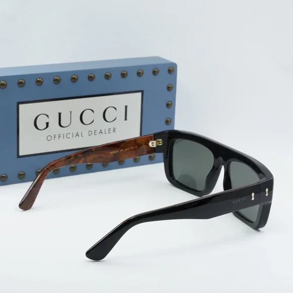 FINAL PRICE NEW GUCCI GG1461S 001 BLACK GREY SUNGLASSES - Picture 8 of 9